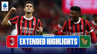 AC Milan vs Venezia Extended Highlights  Serie A  CBS Sports Golazo [upl. by Sanfred]