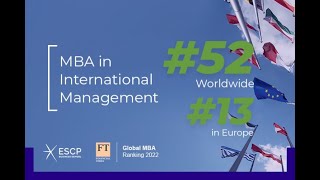 FT Global MBA Rankings 2022  ESCP Business School [upl. by Clotilda]