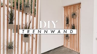 DIY Trennwand aus Holz  Raumteiler Sichtschutz für Haus und Garten selber bauen  EASY ALEX [upl. by Elegna662]