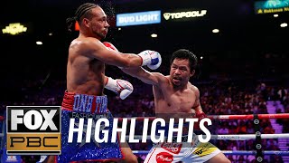 Pacquiao beats Thurman for WBA Super World Welterweight Championship belt  HIGHLIGHTS  PBC ON FOX [upl. by Llain]