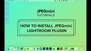 JPEGmini Tutorial How To Install The JPEGmini Lightroom Plugin [upl. by Algie]