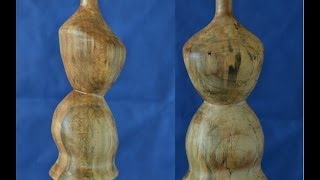 Tournage sur bois Un buste féminin  Woodturning A female bust [upl. by Esinet]