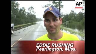 Hurricane Gustav hit the Mississippi coast Monday with driving winds as well as a storm surge that f [upl. by Williamsen]