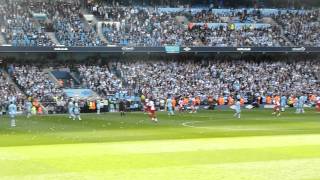 Kun Agueros historic goal vs QPR 2012  Full Reactions [upl. by Ahseikan302]