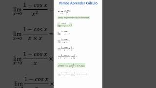 LIMITE TRIGONOMÉTRICO FUNDAMENTAL COM COSSENOprofessorluizmaggi [upl. by Egres988]