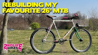 Rebuilding My Favourite 26quot MTB  Retro Commuter Bike Build Restoration [upl. by Kezer]