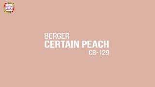 September 2018  Berger Color of the Month  Certain Peach [upl. by Drescher987]