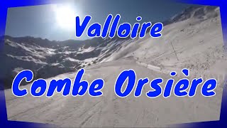 Valloire  Piste Bleue COMBE ORSIERE en entier [upl. by Llennoc657]