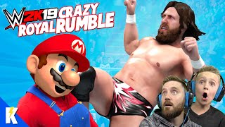 CRAZY Royal Rumble in WWE 2k19 Daniel Bryan Bendy Mario amp KCity GAMING [upl. by Eeleimaj]