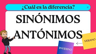 SINÓNIMOS y ANTÓNIMOS para NIÑOS de PRIMARIA  𝐄𝐣𝐞𝐫𝐜𝐢𝐜𝐢𝐨 𝐩𝐫𝐚́𝐜𝐭𝐢𝐜𝐨 ✏ [upl. by Langill]