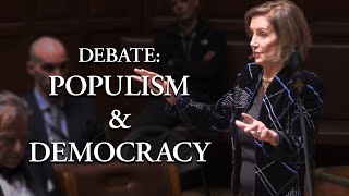 Nancy Pelosi argues that populism is a threat to democracy due to voters being manipulated 56 [upl. by Faubert527]