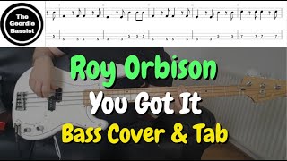 Roy Orbison  You Got It  Bass cover with tabs [upl. by Lucchesi]