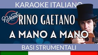 Rino Gaetano  A mano a mano  Karaoke Strumentale 🎤 [upl. by Agrippina989]