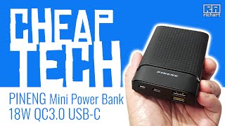 Cheap Tech  Pineng 18W Mini Power Bank [upl. by Dolly]