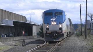 HQAmtraks63 Coast Starlight 41009 Salem Oregon [upl. by Lowney]