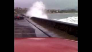 Big waves in Getxo Spain [upl. by Llerahs]