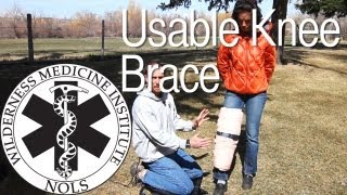 Wilderness Medicine  Usable Knee Brace [upl. by Pitts]