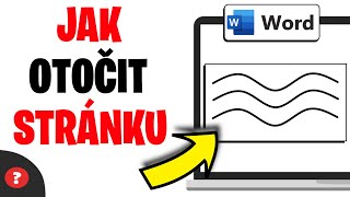 Jak OTOČIT STRÁNKU ve WORDU  Návod  Základy Wordu  Word [upl. by Geraud]