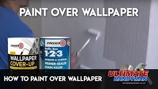 How to paint over wallpaper [upl. by Dav341]