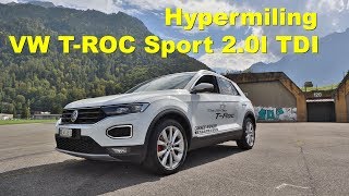 Hypermiling 2018 VW TROC Sport 20l 150PS TDI 4Motion 7Gang DSG [upl. by Rozalie]