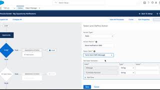 Twilio for Salesforce Preview Send SMS from Process Builder [upl. by Alisen845]