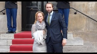 Prinses Margarita amp Tjaling Ten Cate bij het Paleis in Amsterdam [upl. by Nhepets]