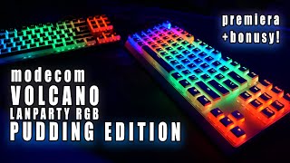 Modecom Volcano Lanparty RGB Pudding Edition  prezentacja  bonusy [upl. by Noli]