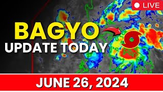 Ulat Panahon Ngayong Araw Sa Pilipinas June 26 2024  Pagasa Weather Update Today [upl. by Rowena6]