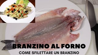 BRANZINO AL FORNO CON VERDURE  BRANZINO RICETTE  COME SFILETTARE UN BRANZINO [upl. by Martha970]