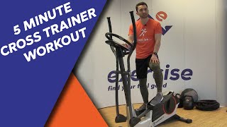 The HIIT Cross Trainer Workout You can Do in 5 Minutes 🔥 [upl. by Nakeber]