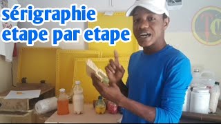 serigraphie etape par etape [upl. by Ranjiv]