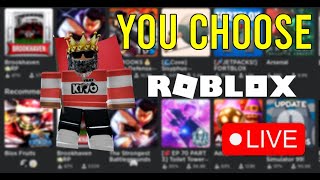 🔴Roblox Live🔴 Playing ANY GAMES with viewers [upl. by Norrag]