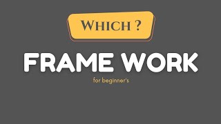 Best Frameworks for Beginners  Top Picks [upl. by Burdelle]