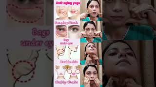 ♨️📛anti aging yoga drooping mouthbags undereyes double chin chubby cheeks♨️yoga [upl. by Nuahs]