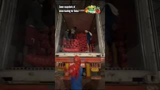 Snapshot of dubai loading  8 container loading to dubai  onion exports company in india [upl. by Rennerb243]