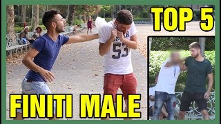 TOP 5 SCHERZI FINITI MALE  parodia degli scherzi EPICO  Claudio MadCrazy [upl. by Analise]