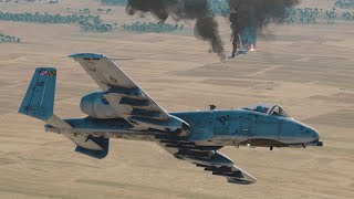 A10 Thunderbolt II WARTHOG Wipes Out Insurgent Convoys [upl. by Takeshi90]