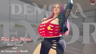 Big Demora  Plus Size Curvy  Top Heavy Model  модель плюссайз  Modèles aux courbes [upl. by Thalassa]