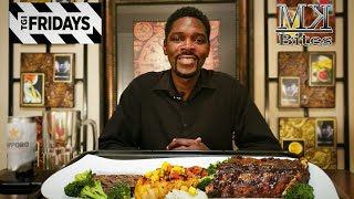 TGI Fridays Mukbang  Sirloin Steak  Dragon Glaze Salmon  Whiskey Baby Back Ribs  OKLAHOMA FOOD [upl. by Stich]