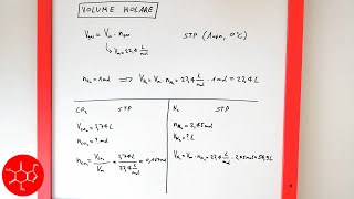 Volume molare Vm di un gas ideale VVm∙n condizioni STP principio di Avogadro  lezione chimica [upl. by Asertal419]