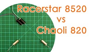 Brushed 85x20 motor comparison  Racerstar 8520 vs Chaoli 820 Static Thrust Tests  BEST FOR LESS [upl. by Ireva569]