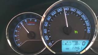 Corolla Gli 2016 model top speed on NH5 [upl. by Gschu886]