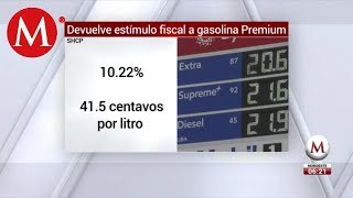 Hacienda devuelve estímulo fiscal a la gasolina Premium [upl. by Yllus524]