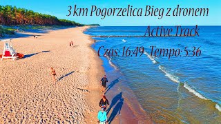 Bieg 3 km brzebiem plaży Pogorzelica 2024 Amatorzy Dronów Polska LKMD ARROW [upl. by Anchie]