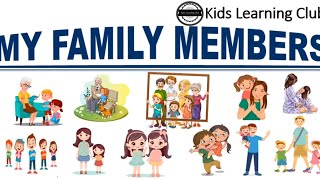 MY FAMILY MEMBERSFAMILY MEMEBERS SONGFAMILY VOCABULARYFAMILY MEMBERS IN ENGTHE FAMILY TREE SONG [upl. by Nyberg]