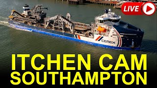 Itchen Cam  Southampton Shipspotting on the Itchen River Tug amp RoRo LIVE 247 [upl. by Lusa]