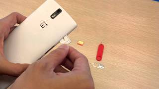 OnePlus One How to Insert amp Change SIM Card [upl. by Odracir]