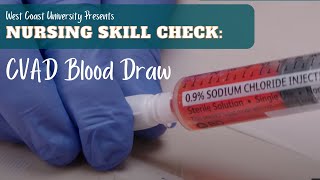 Nursing Skill Check CVAD Blood Draw [upl. by Bryce490]