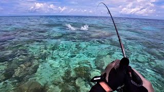 Fishing Small Lure In Tropical Paradise With Nonstop Action  Maldives Fishing [upl. by Nairda]