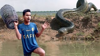 Anaconda Snake Attacks Man In Amazon Forest  Anaconda Snake Attack Fun Made Movie [upl. by Eelyam]